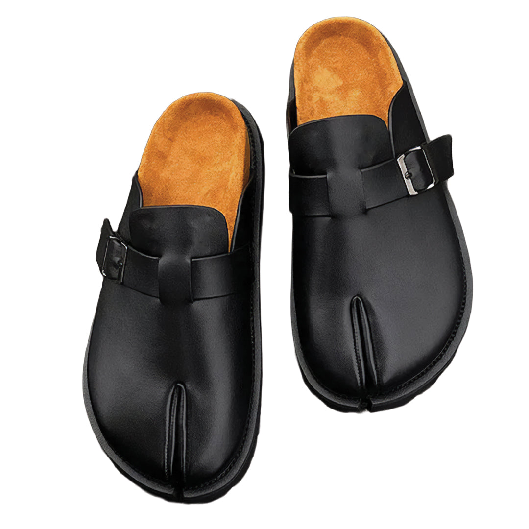 Tabi Buckle Mules