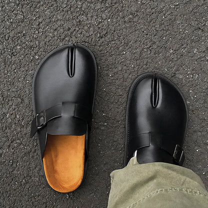 Tabi Buckle Mules