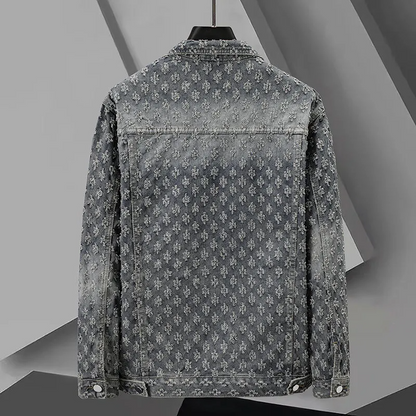Jacquard Denim Jacket